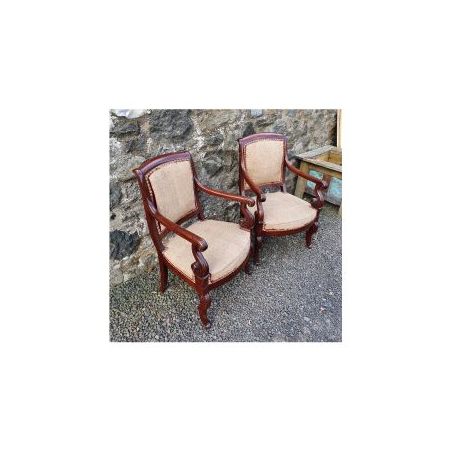 Paar französischer Salonstühle