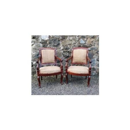 Paar französischer Salonstühle