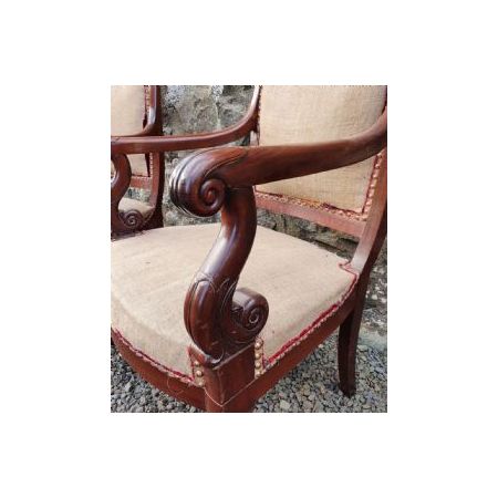 Paar französischer Salonstühle