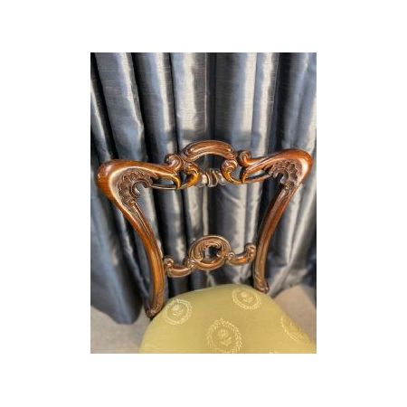 Paar Antikes Palisander Stühle