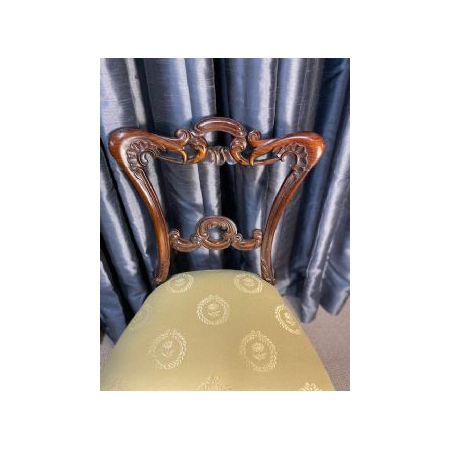 Paar Antikes Palisander Stühle