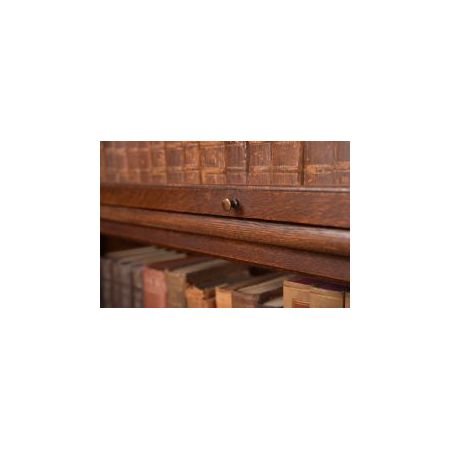 Antikes Globe Wernicke aus Eichenholz, siebenteilig