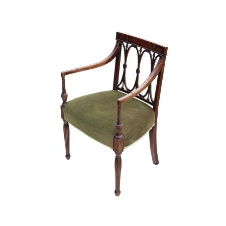 Antiker Schreibtisch Stuhl im Gregoriansisch Original