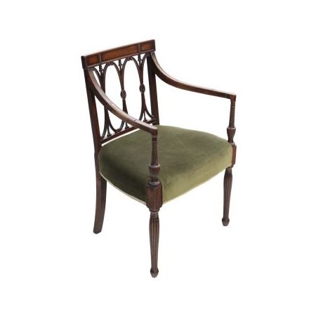 Antiker Schreibtisch Stuhl im Gregoriansisch Original