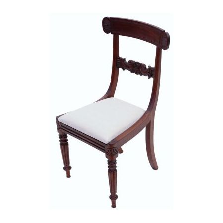 Vierer Satz William IV Mahagoni Esszimmerstühle von hoher Qualität