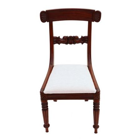 Vierer Satz William IV Mahagoni Esszimmerstühle von hoher Qualität