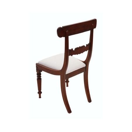 Vierer Satz William IV Mahagoni Esszimmerstühle von hoher Qualität