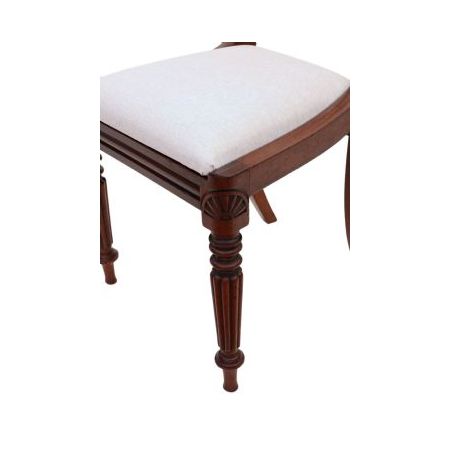 Vierer Satz William IV Mahagoni Esszimmerstühle von hoher Qualität