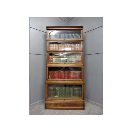 Antikes edwardian Bücherregal im Globe Wernicke Stil