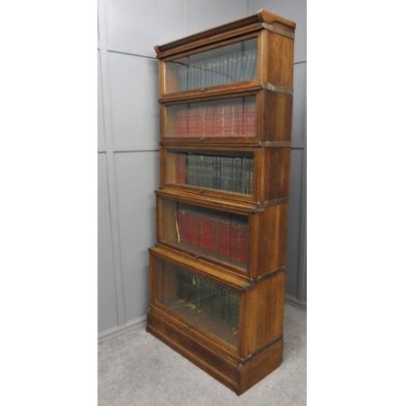 Antikes edwardian Bücherregal im Globe Wernicke Stil