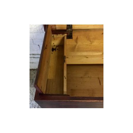 Viktorianische Kiefer-Truhe/Chest of Draws mit Kerzenkasten