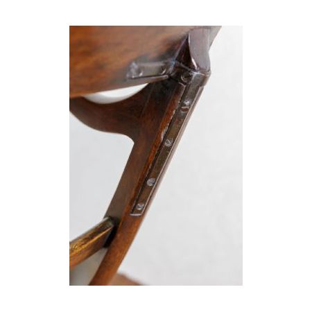 Antiker Carver Stuhl /chair aus massivem Mahagoni