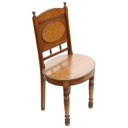 2 Antike Eichenstühle aus Massivholz im edwardian Stil