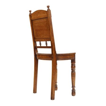 2 Antike Eichenstühle aus Massivholz im edwardian Stil