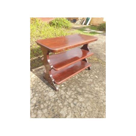 Viktorianisches Etagere aus Mahagoni Massivholz