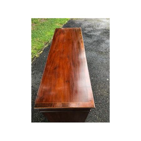 Antikes offenes Bücherregal aus Mahagoni mit Intarsien