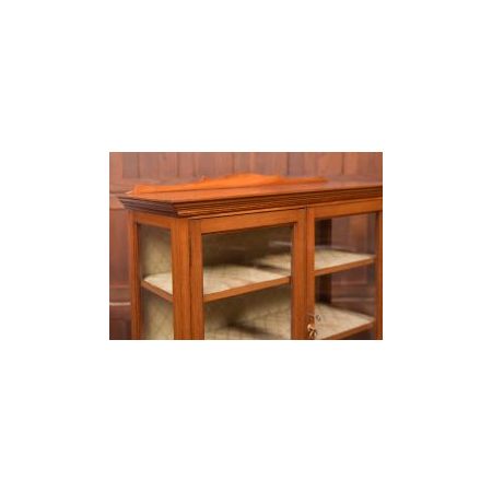 Edwardianische Vitrine /Cabinet aus Nussbaum