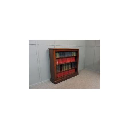 Antikes offenes Bücherregal im viktorianischen Stil aus Mahagoni