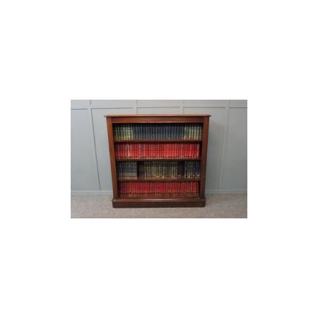 Antikes offenes Bücherregal im viktorianischen Stil aus Mahagoni