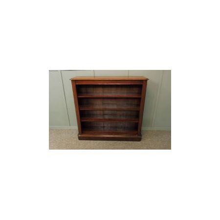 Antikes offenes Bücherregal im viktorianischen Stil aus Mahagoni