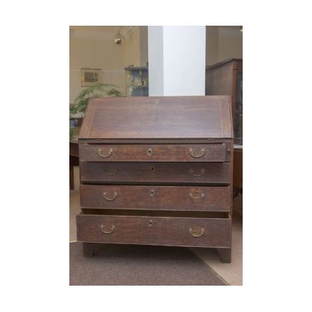 Antiker Georgian Eichen Sekretär/ writing bureau aus Massivholz