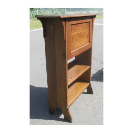 Antiker edwardianischer Sekretär aus Eiche im Art Nouveau Stil