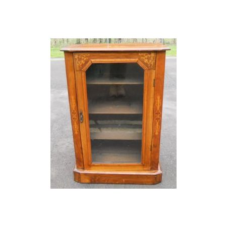 Antiker Musikschrank im viktorianischem Stil aus Nussbaumholz