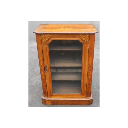 Antiker Musikschrank im viktorianischem Stil aus Nussbaumholz