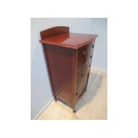 Antiker Mahagoni Schrank / bow front cabinet im Edwardian Stil