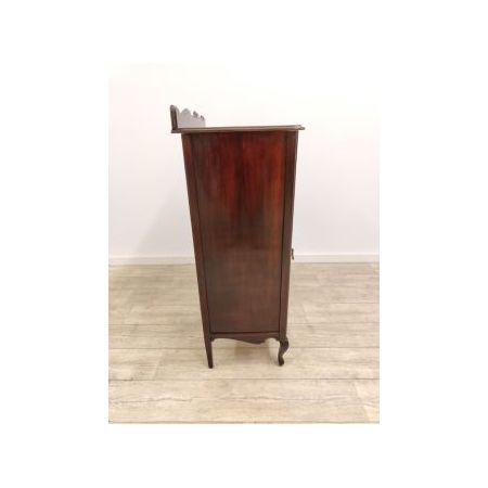 Antike Musikvitrine aus Massivem Mahagoni im art nouveau Stil