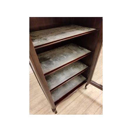 Antike Musikvitrine aus Massivem Mahagoni im art nouveau Stil