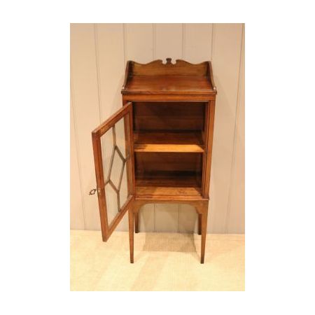 Verglaste Mahagoni Vitrine im Edwardian Stil