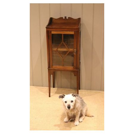 Verglaste Mahagoni Vitrine im Edwardian Stil