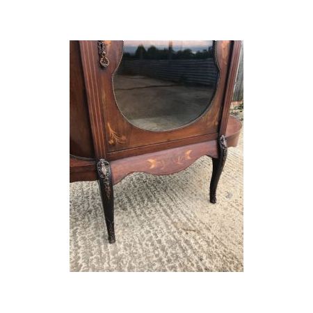 Antiker Mahagoni Schrank mit Marketerie Intarsien im Edwardian Stil