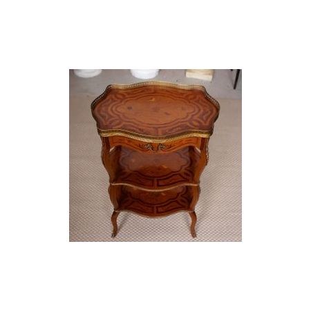 Königsholz Etagere mit Intarsien