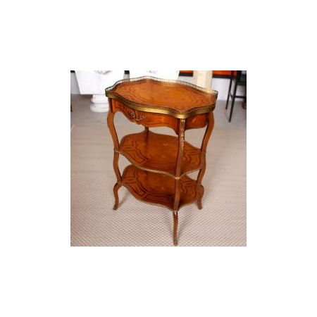 Königsholz Etagere mit Intarsien