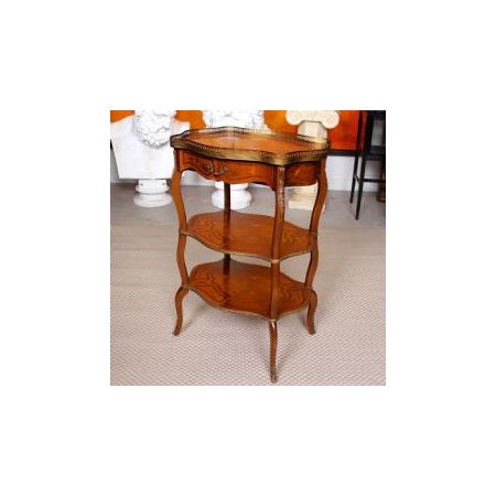 Königsholz Etagere mit Intarsien