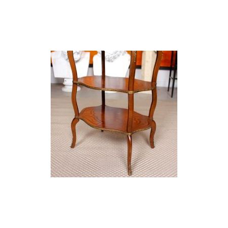 Königsholz Etagere mit Intarsien