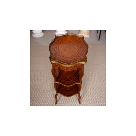 Königsholz Etagere mit Intarsien