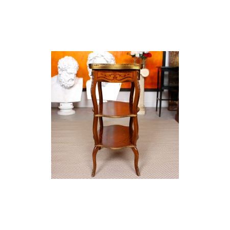 Königsholz Etagere mit Intarsien