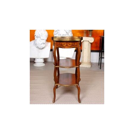 Königsholz Etagere mit Intarsien