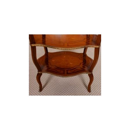 Königsholz Etagere mit Intarsien