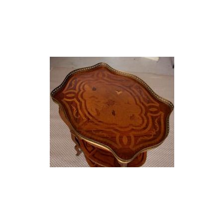 Königsholz Etagere mit Intarsien