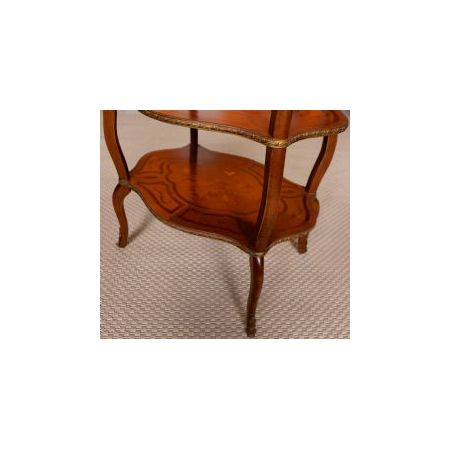 Königsholz Etagere mit Intarsien