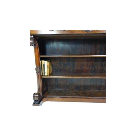 Palisander Bücherregal mit Marmorplatte