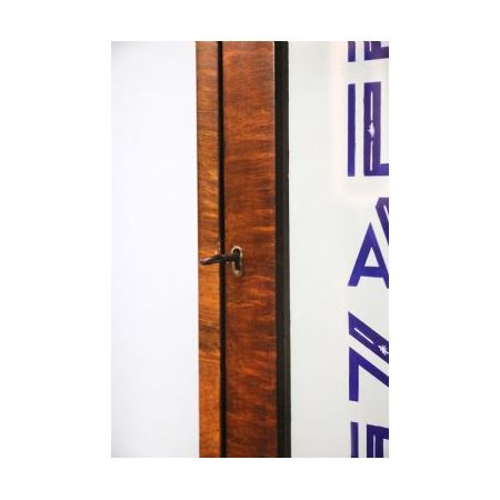 Antike Nussbaumvitrine aus den 1930er Jahren