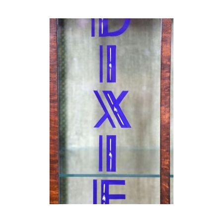 Antike Nussbaumvitrine aus den 1930er Jahren