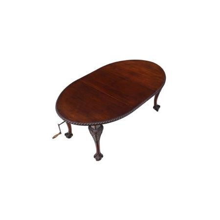 Antiker Mahagoni Esstisch aus Massivholz