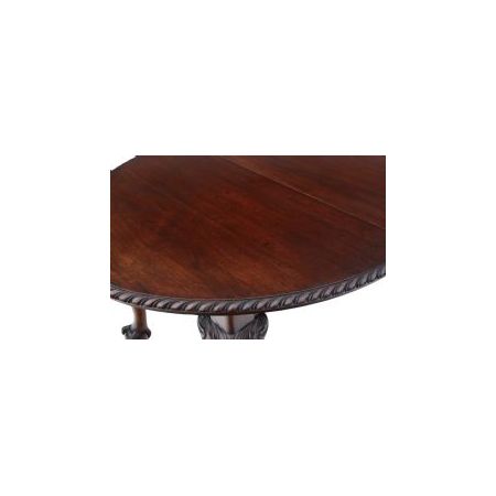 Antiker Mahagoni Esstisch aus Massivholz