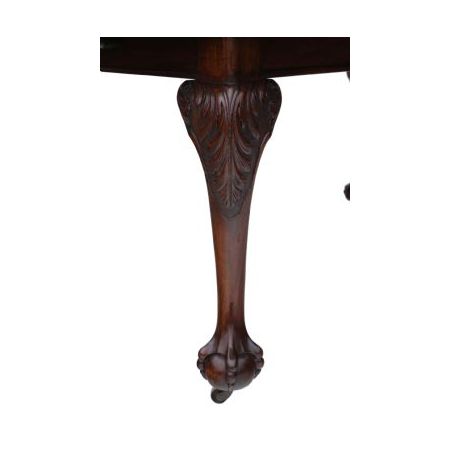 Antiker Mahagoni Esstisch aus Massivholz